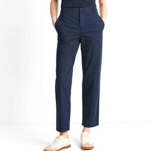 NEW NWT! VINCE. MID-RISE ITALIAN STRETCH COTTON CHINO PANTS ANKLE FLAT FRONT 12